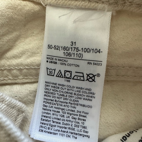 Banana Republic High Rise Straight Ankle Raw Hem Premium Denim Jeans 31 - Picture 7 of 9